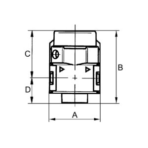 Kugelhahn 3/2-Wege »multifix-mini«, abschließbar, BG 0, G 1/8
