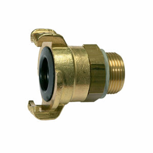 GEKA-Gewindestück, 360° drehbar, Messing blank, G 1/2 AG