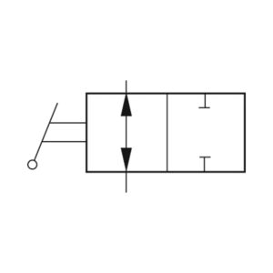 2/2-Wege-Kipphebelventil, beidseitig, Gew.anschluss G 1/8,G1/8IG