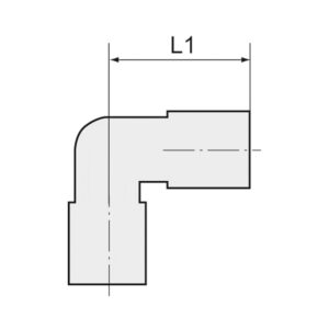L-Steckverbindung »Blaue Serie« mini, für Schlauch-Außen-Ø 3