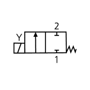 2/2-Wege-MV.,ES,NBR,NC,direktg.,230 V,50-60Hz,NPT 1/8,PN 0-25 bar