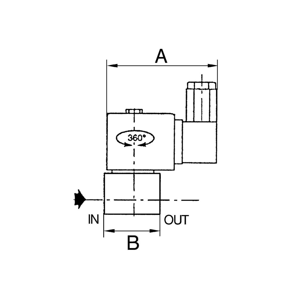 2/2-Wege-MV.,ES,NBR,NC,direktg.,230 V,50-60Hz,NPT 1/8,PN 0-25 bar