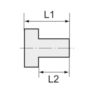 Gewindeadapter Aluminium, AG 1/2 - 27 UNS, IG M12x1,25, SW 17