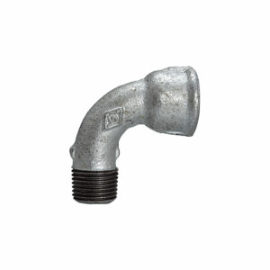 Bogen 1a, kurz, 90°, IG/AG, Rp/R 1/4, schwarzer Temperguss