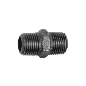 Doppelgewindenippel 280, R 1/4 a., R 1/4 a., Temperguss schwarz