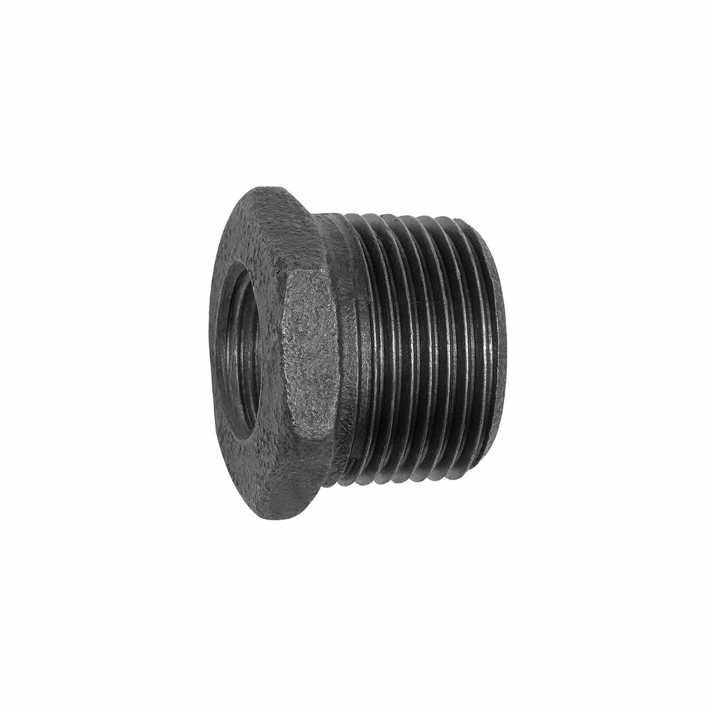 Reduzierstück 241, R 3/8 a., Rp 1/4 i. Temperguss schwarz