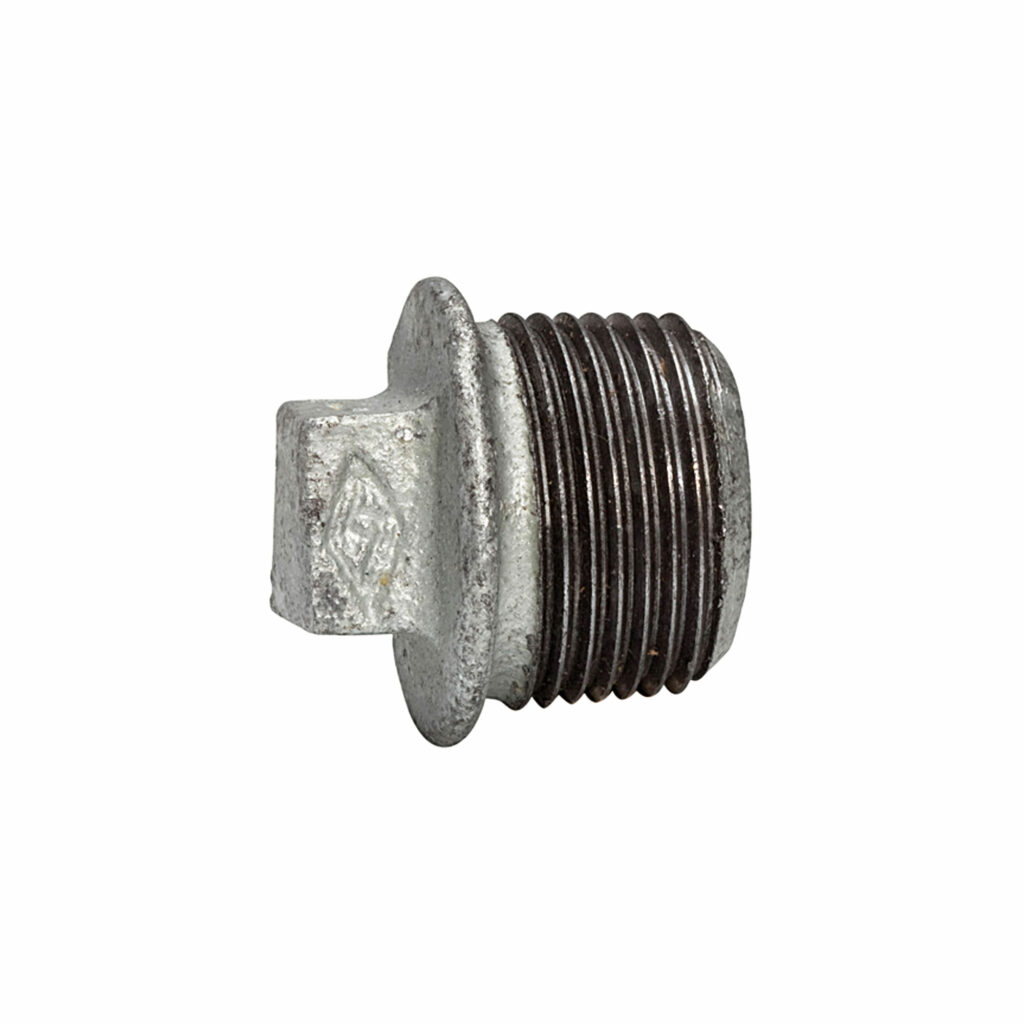 Stopfen 290, AG, R 1/4, schwarzer Temperguss feuerverz.