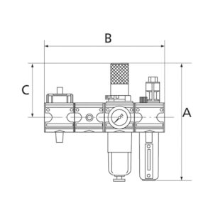 Wartungsstation SAFETY »multifix«, KH-AV-2-tlg.-WE, HA, BG1, G1/4