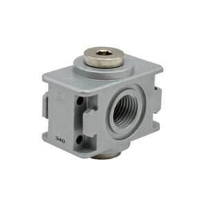 Verteiler »multifix-mini«, BG 0, G 1/4, mit 2 Abgängen G 1/8