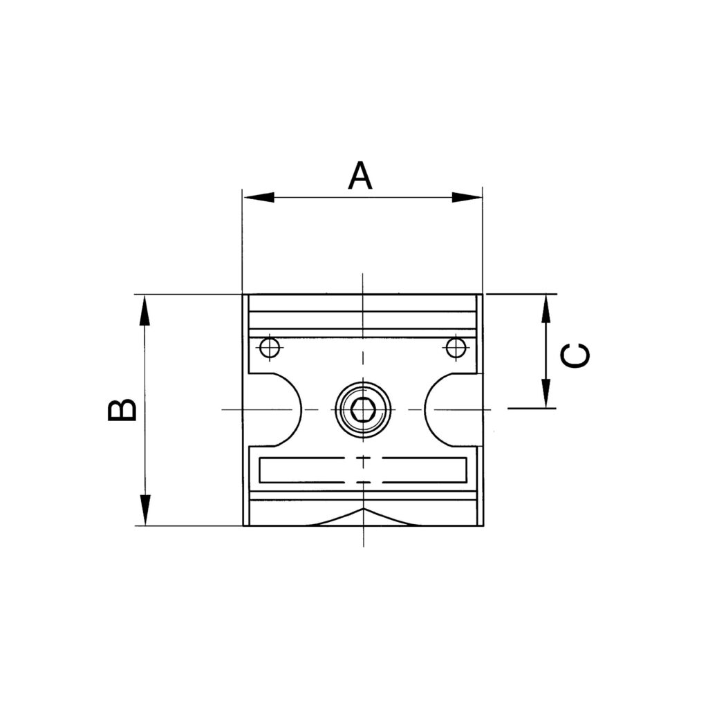 Verteiler »multifix«, schmale Ausführung, BG 1, G 1/4, 4 Abgänge